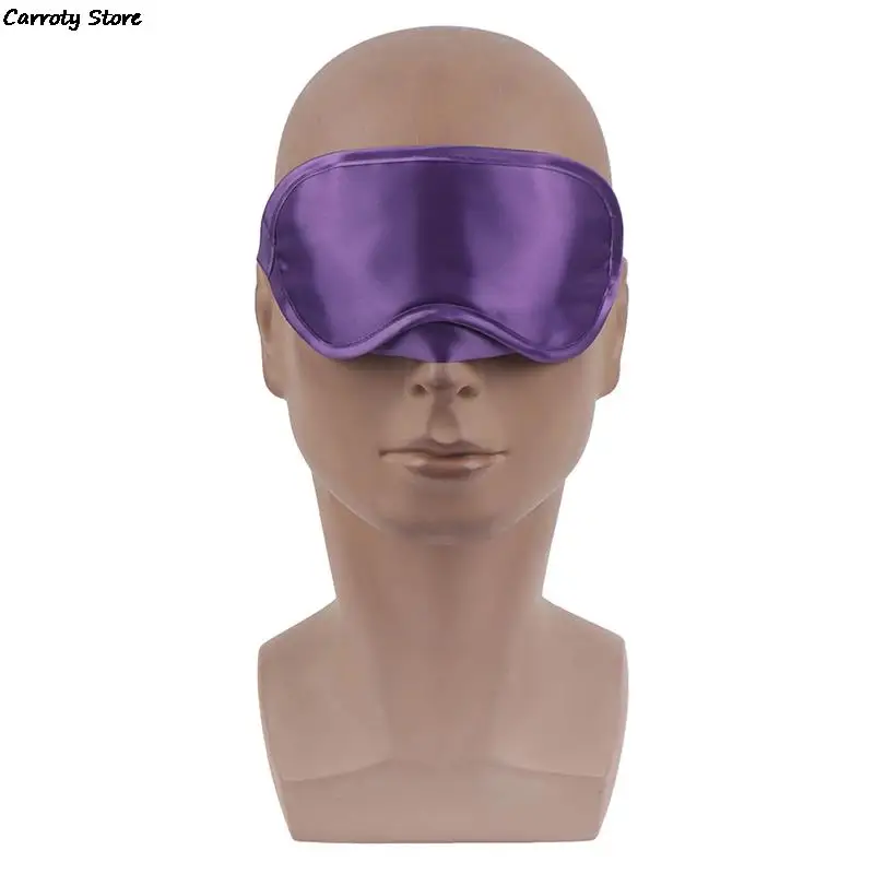 1PC Silk Eye Mask Eyeshade Cover Soft Blindfold Travel Eyepatch Natural Sleeping Women Men eye mask eye patch