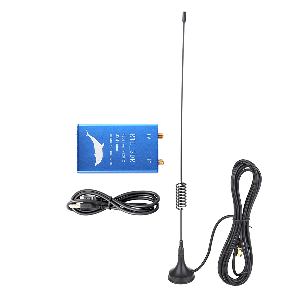 

RTL.SDR USB Tuner Receiver RTL2832U+R820T2 100KHz-1.7GHz UHF UV HF