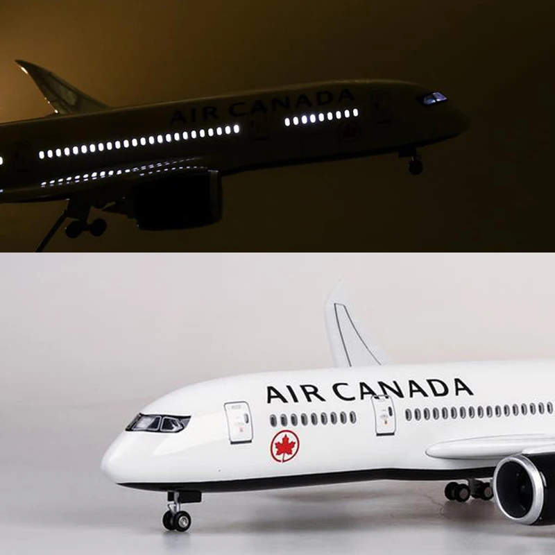 43 см 1/130 масштаб B787 Boeing летательный аппарат канадских авиалиний модель с