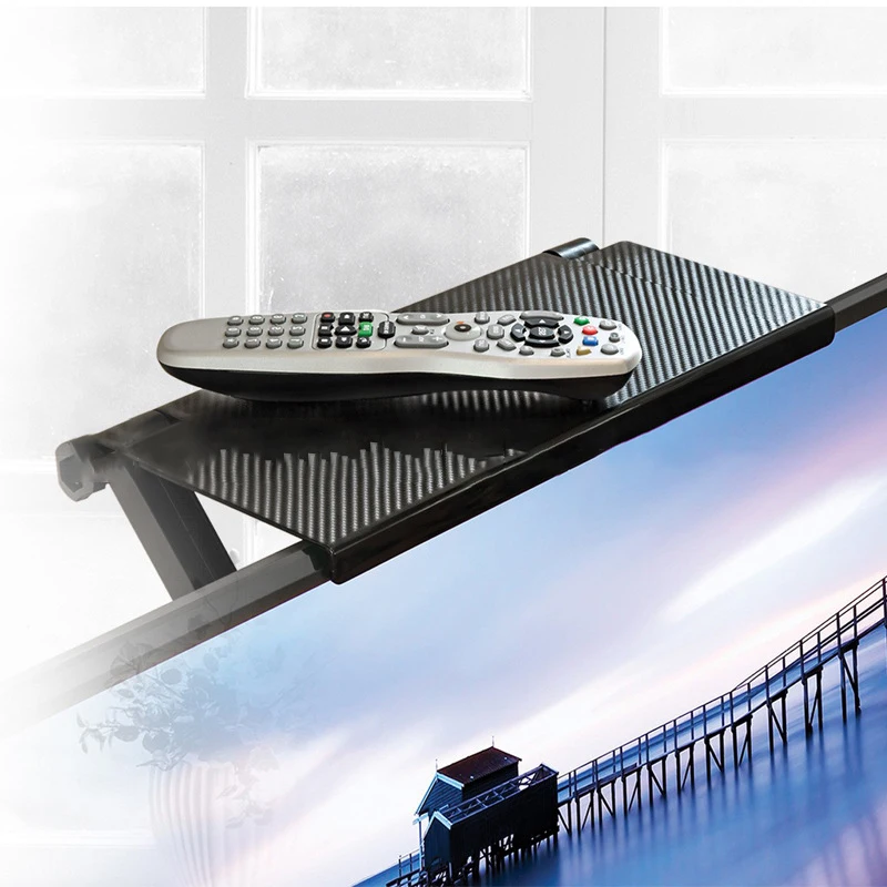  Adjustable Screen Top Shelf Display Shelf Computer Monitor Riser Desktop Stand TV Rack Storage Desk