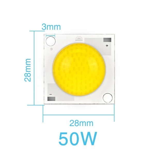 50W Model B Умный IC светодиодный чип лампы AC220V 20 Вт 30 Вт 50 Вт светодиодный керамический DC28-32V лампы DIY светодиодный прожектор - Испускаемый цвет: 50W Model B
