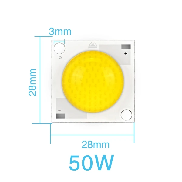 Умный IC светодиодный чип лампы AC220V 20 Вт 30 Вт 50 Вт светодиодный керамический DC28-32V лампы DIY светодиодный прожектор - Испускаемый цвет: 50W Model B