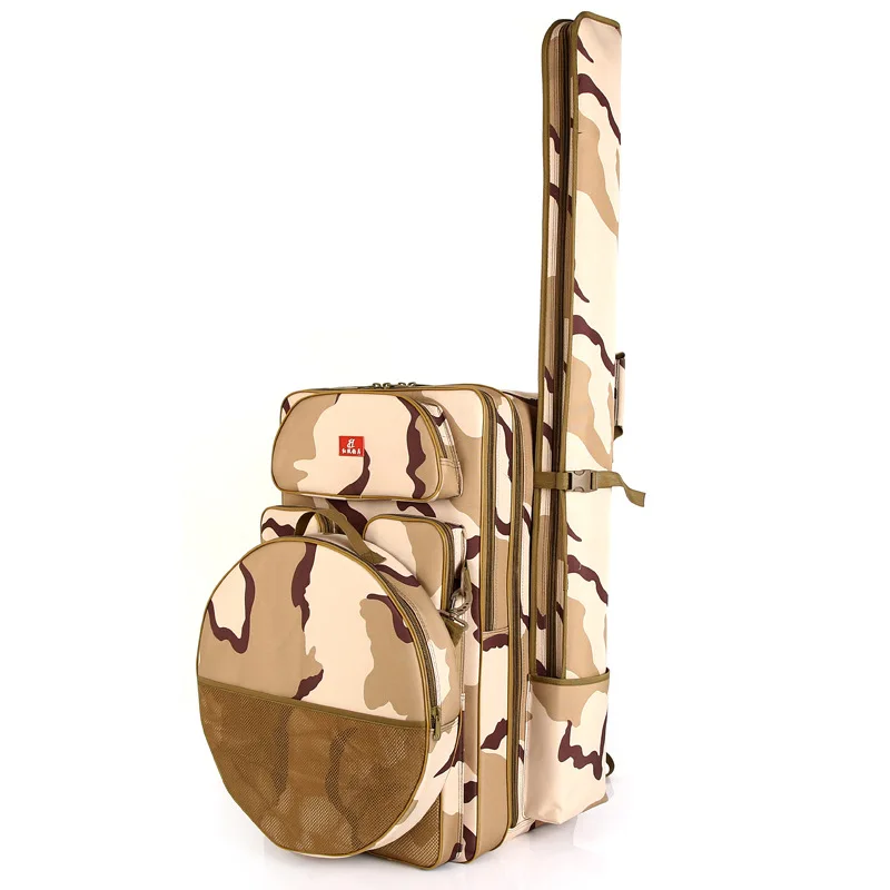 

Fishing Chair Bag Multi-functional Backpack Shoulder Fishing Backpack Double Layer Fish Besketb Bag Fishing Rod Bag Fishing Bag