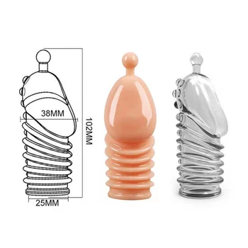 Realistic Condoms For Men Reusable Penis Sleeve For Male Extender Dildo Enhancer Enlargement Condom Male Cock Sex Toys Delay 3
