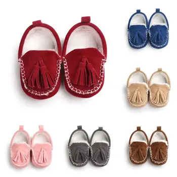 

2020 New Toddler Baby First Walkers Newborn Baby Girls Shoes Toddler Prewalker Shoes Baby Boy Girl Tassel pendant Shoes