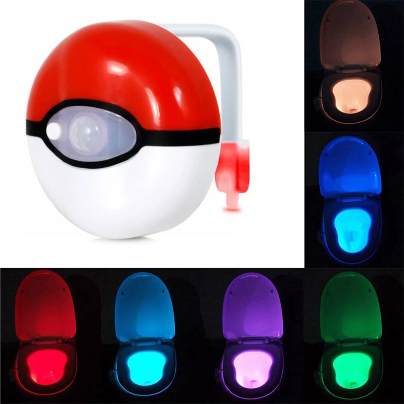 

8 Color Toilet Light Intelligent Motion Sensor Backlit WC Night Light Waterproof Children Night Light