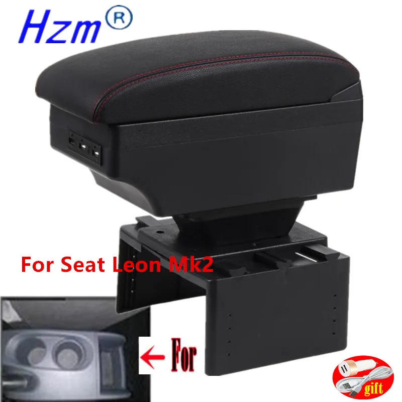 Подлокотник для Seat Leon Mk2 центральный подлокотник автомобиля коробка хранения