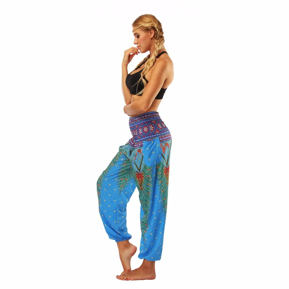 TL002- blue loose yoga pant legging (6)