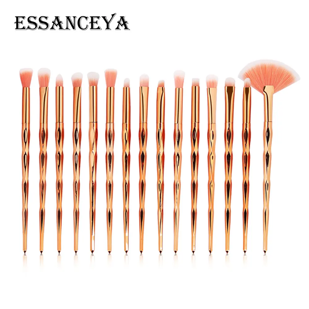 ESSANCEYA новинка 10/15 шт. алмазные Косметические кисти для макияжа веер основы пудра