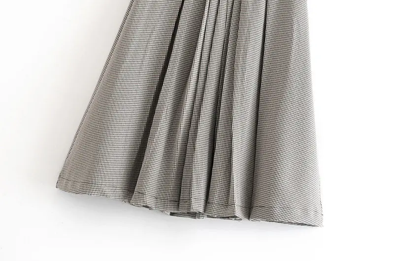 Увядшая зимняя миди юбка женская английская элегантная гофрированная юбка Русалочий хвост Женская мода длинные юбки женские