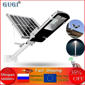 Светодиодный солнечный уличный свет Водонепроницаемый Открытый Солнечный свет 100 Вт светодиодный солнечный светильник уличные солнечные светодиодные фонари для сада улицы - изображение