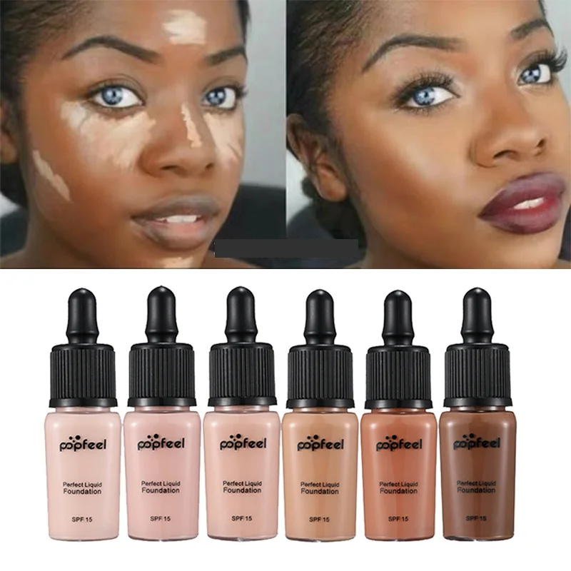 

Face Foundation Moisturizer Base Concealer Cream Long Lasting Matte Professional Makeup Liquid Full Coverage Make Up Black