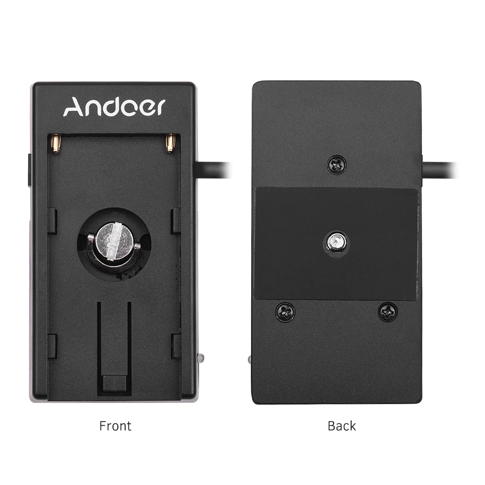 Power Supply Mount Plate Adapter Andoer Blackmagic Cinema Camera BMPCC 4K with Spring Cable for Sony NP-F970 F750 F550 Battery camera battery adapter
