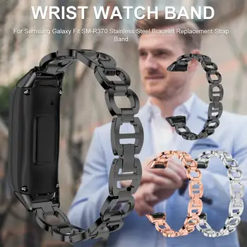 

Wrist Smart Watch Band Sport Strap for Galaxy Fit SM-R370 Stainless Steel Bracelet Replacement Strap Smart Bracelet Band