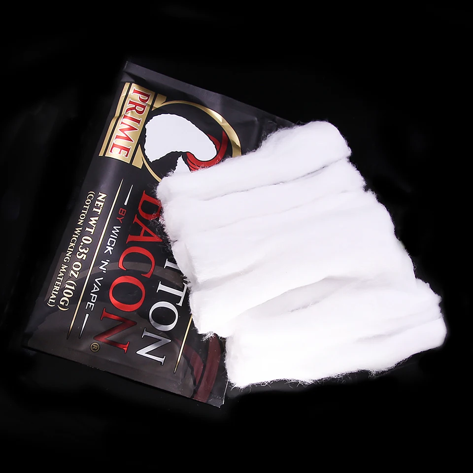 Original Cotton Bacon Vape Cotton Gold Version Bacon For RDA RTA RBA Atomizer Vape Accessories E Cigarettes VS Wotofo Ccotton (14)
