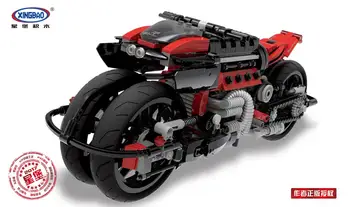 

03021 680PCS In stock Xingbao Technic Series The Off-road Motorcycle Model Stacking Building Blocks Bricks Educational toys