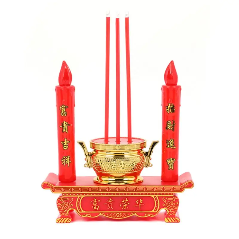 LED Candle Lamp Buddhist Electric Candle Light Avalokiteshvara Buddha