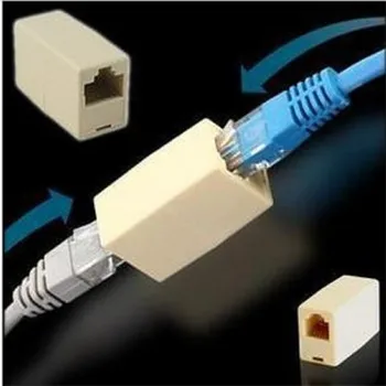 

10pcs/lot Network Ethernet Lan Cable Joiner Bilateral 8 Pins Coupler Connector RJ45 Computer Netwoerk Connection Adapters