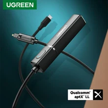 Ugreen-transmisor Bluetooth APTX 5,0 LL, adaptador óptico Digital SPDIF, Audio, música, inalámbrico, para auriculares, PC, TV, PS4