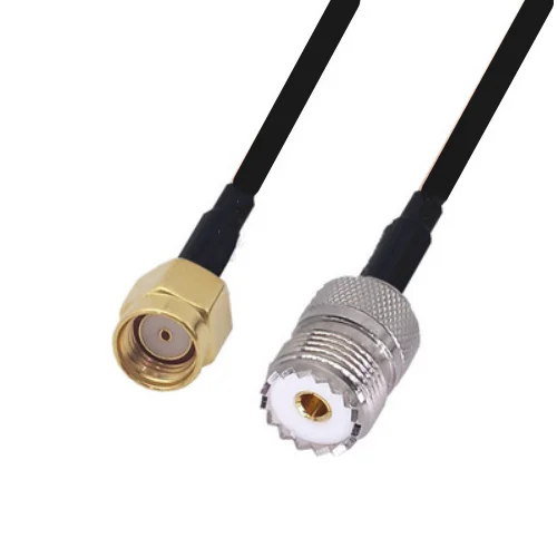 

LMR240 50-4 RF coaxial cable RP-SMA Male to UHF PL259 Female Connector LMR-240 Low Loss Coax Pigtail Jumpe Cable