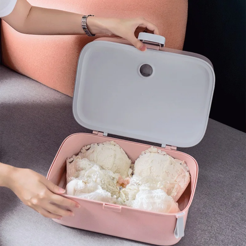 

12 Grid Storage Box Household Plastic Bras Box clothes closet organizer Underwear Panties Socks Travel Storage Bag