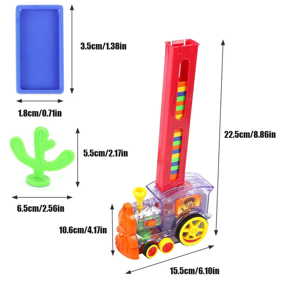 Домино набор ABS обучающая Подарочная игрушка электронная укладка дети красочные девочка мальчик звуковой светильник ралли кирпичные Блоки Модель поезда