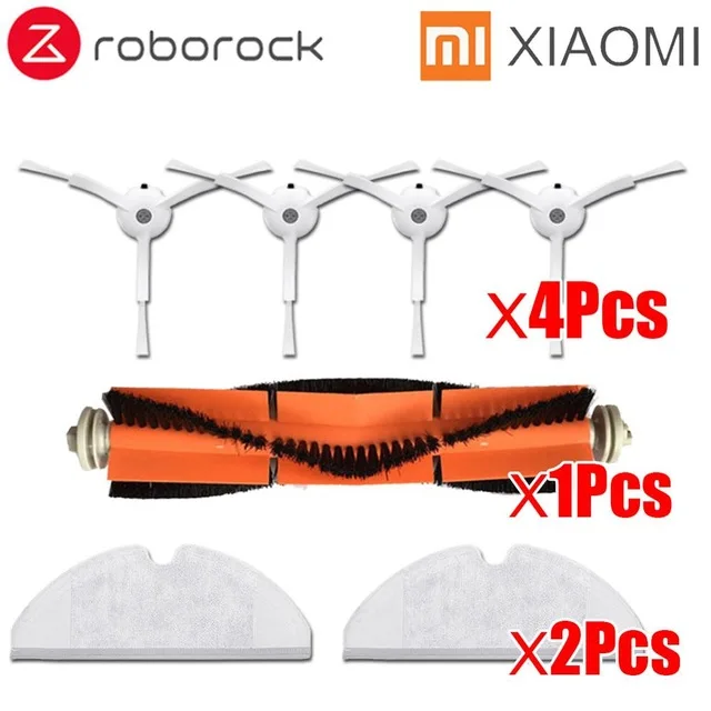 Для XIAOMI Пылесос часть Roborock S50 S51 боковая щетка HEPA фильтр основная щетка, Очищающий Инструмент Швабра Ткань Виртуальная магнитная полоса - Цвет: 6