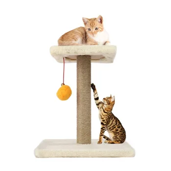 

M30-1 Pet Cat Tree Climbing Frame Toy with Ball Shape Bell Toy Cat Scratching Posts Cat Scratch Board Jumping Training Toy