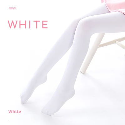 Girls Winter Dance Velvet Pantyhose Kids Ballet Warm Dance Tights Ballet Seamless Ballet Dance Stockings 900D - Цвет: White