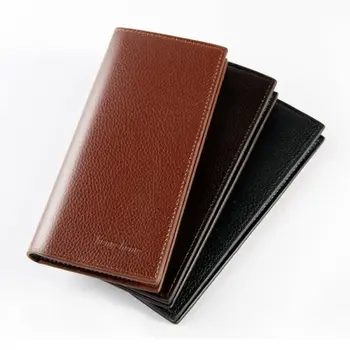 

New Men's Luxury Leather Bifold Long Wallet Purse Clutch ID Credit Card Holder