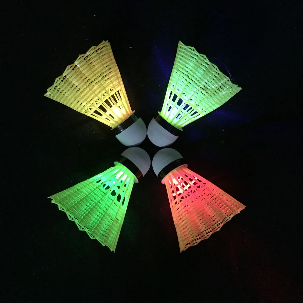 Suzakoo Feather Pattern Luminous Badminton Balls Nine Outdoor Playing_voghion.com