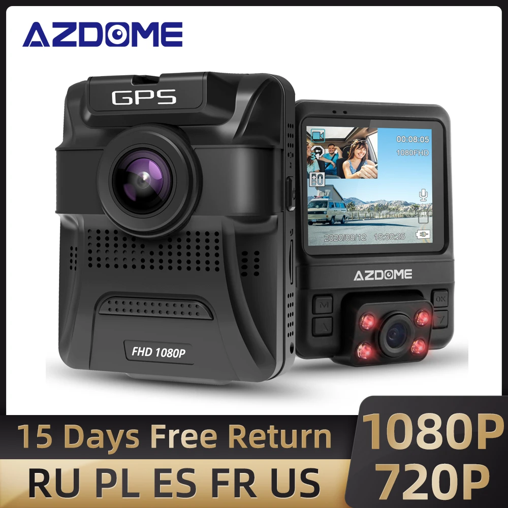Видеорегистратор AZDOME GS65H встроенный GPS Full HD 1080P ночное видение|Видеорегистраторы|