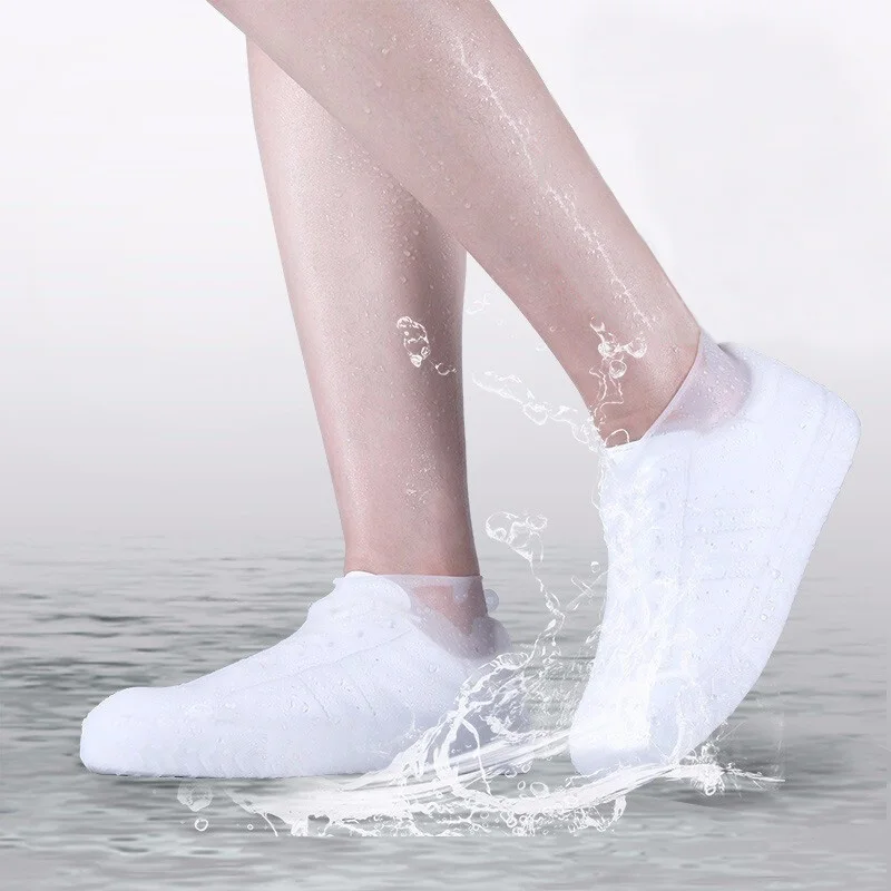 Silicone Material Boots Shoe Covers Waterproof Thicken Unisex Shoes Protectors Rain Boots for Indoor Outdoor Rainy Days Reusable shoe covers rain shoe covers silicone shoe covers rain shoe protector