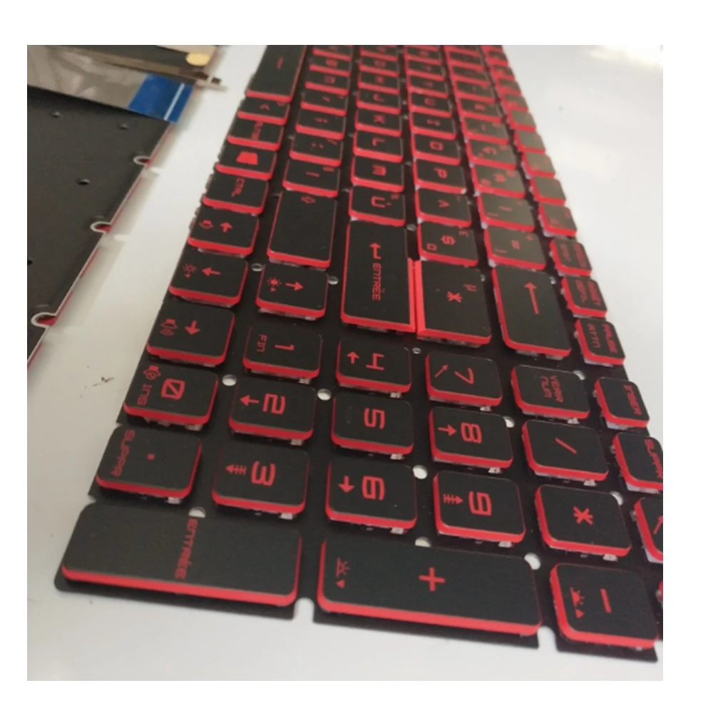 Colorido para Msi Novo Inglês Cristal Backlit Teclado Gt62 Gt72 Ge62 Ge72 Gs60 Gs70 Gl62 Gl72 Gp62 Gt72s Gp72 Gl63 Gl73 Eua Rgb - Imagem 5