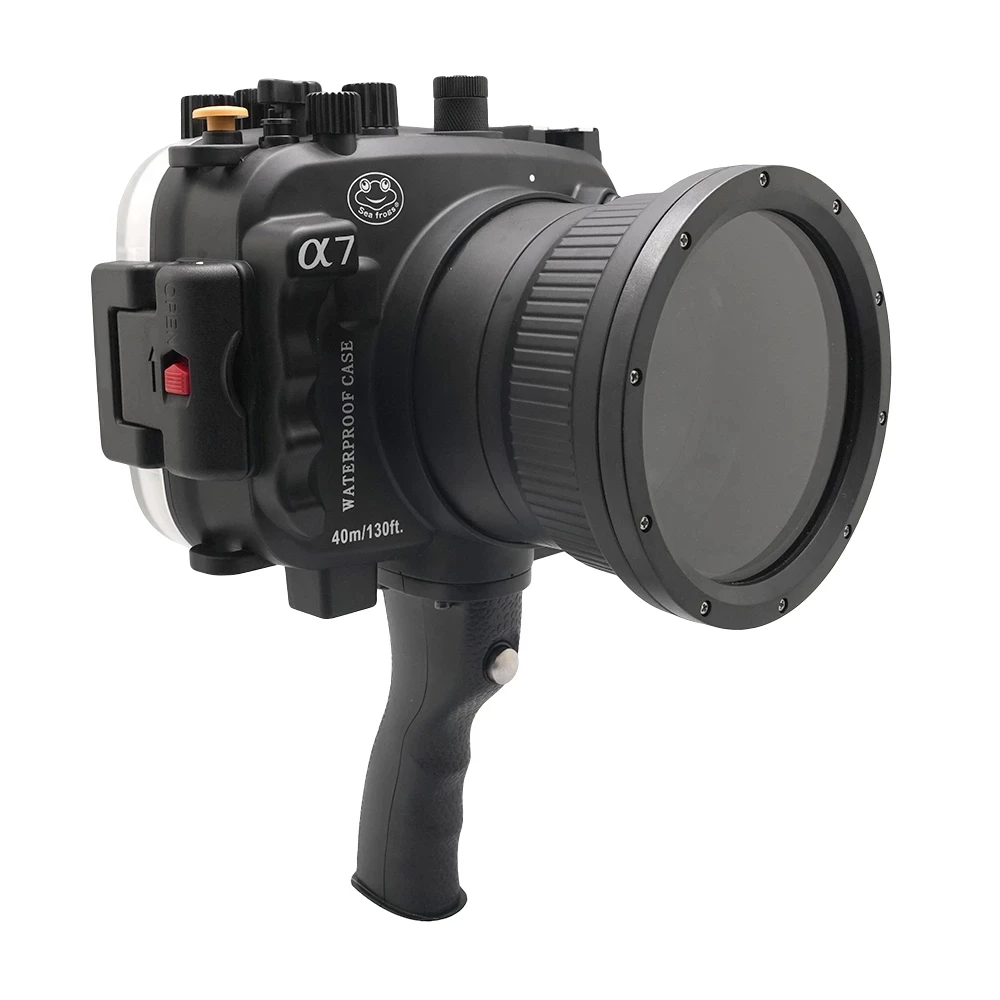 Чехол для подводной Камеры Sony A7 NG Series A7R A7S чехол дайвинга с черным объективом 28-70