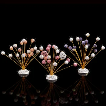 

Full of Crystals Stars Car Mounted Decoration Diamond Set Interior Crafts Goddess Paragraph 6 Gang Drill Ball Lucky Tree