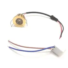 6 шт./лот, светодиодный мини-светильник для шкафа, 1 Вт, диаметр 31 мм, Ac230v, Золотая рамка, встраиваемый потолок, без мерцания, точечные светильники для дома