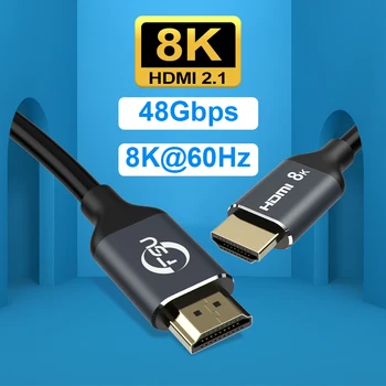 

HDMI 2.1 Cable 8K 60HZ HDR 48Gbps 2.1 Ultra High Speed 4K 120HZ HDMI 2.1 cable for Monitor Projector PS4 HDTV Computer