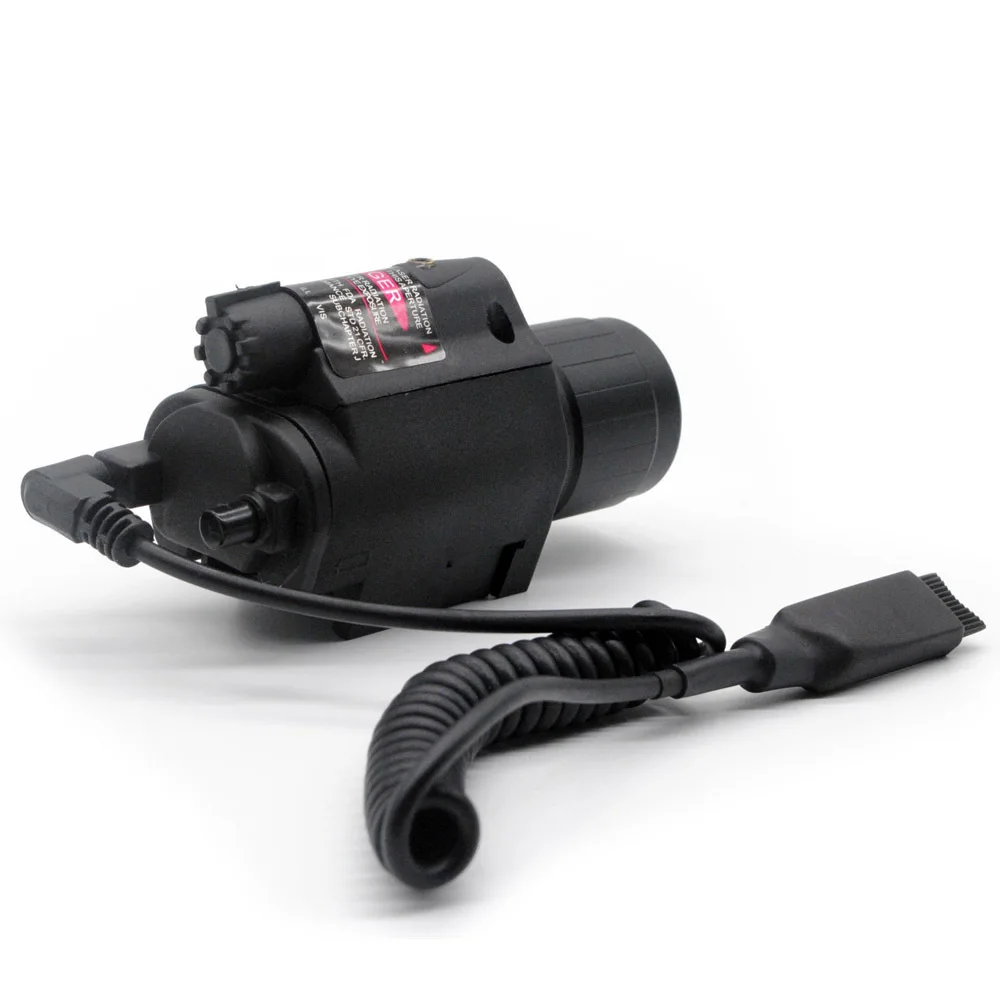 

LED Tactical Power Torch Red Laser One-piece under Hanging Flashlight 3-Speed Adjustment Cable Remote Control One-piece Flashlig