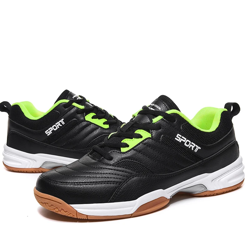 Качественная мужская обувь для бадминтона; удобные мужские спортивные кроссовки для тренировок; Цвет черный, красный; Мужская обувь для фитнеса и тенниса; большие размеры