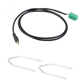 

Lightweight 3.5MM AUX Car Audio Input Adapter Cable with CD Removal Tools for Renault 2005-2011 Clio Megane Accessories