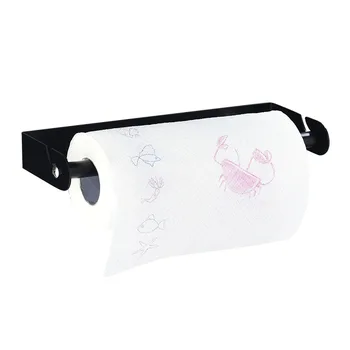 

Protable Toilet Kitchen Roll Paper Holder Stick Towel Rack Wall-Mounted Modern Simplicity Bathroom Storage Accessories