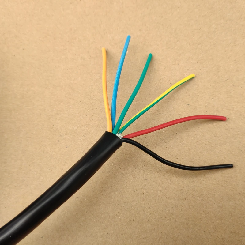 CVP Bulk Trailer Cable Truck Electric Cable Wire Black 5 6 7 Cores 0.75mm2 RV Parts Camper Caravan Accessories