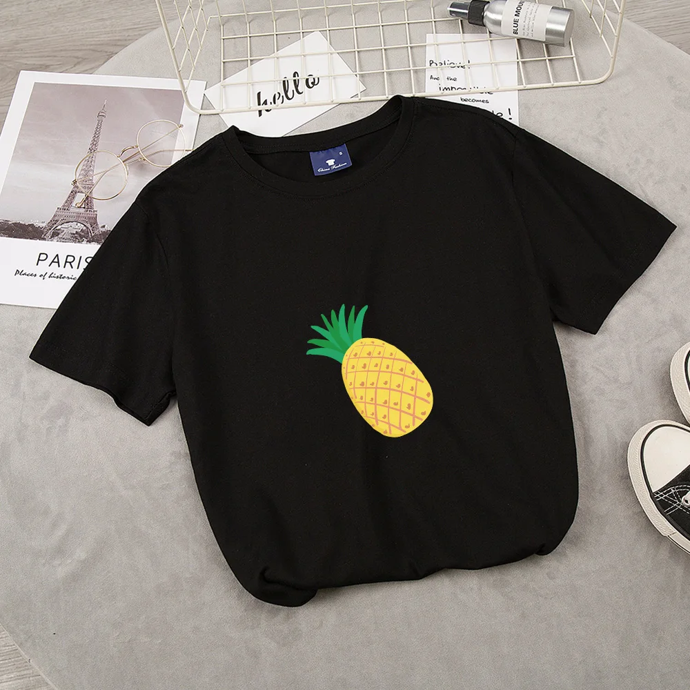 Pineapple Cute Women Shirt Ladies 
