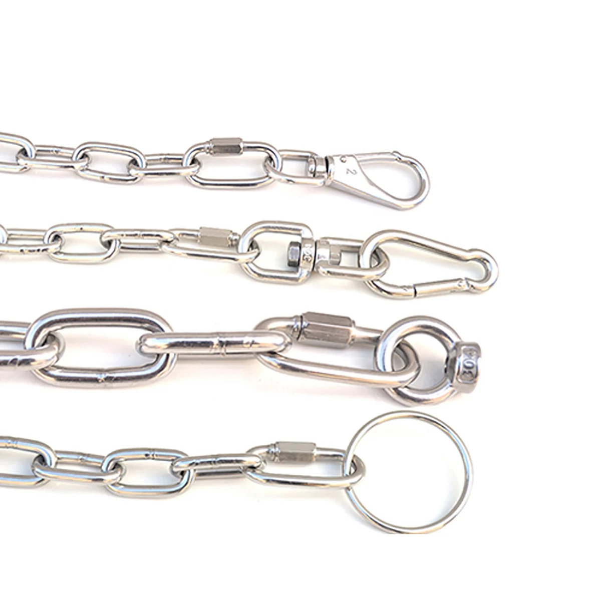 304 316 Stainless Steel Oval Quick Links Safety Snap Hook Climbing Carabiner Lock Buckle M3.5 M4 M5 M6 M8 M10 M12 M14