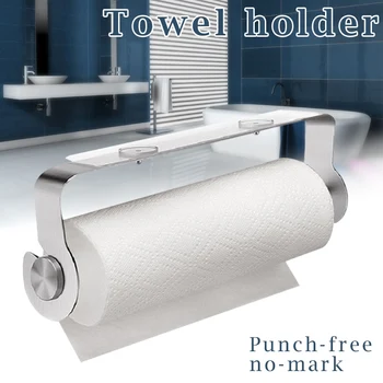 

Newly Paper Towel Roll Holder Under Shelf Cabinet Storage Rack for Toilet Kitchen