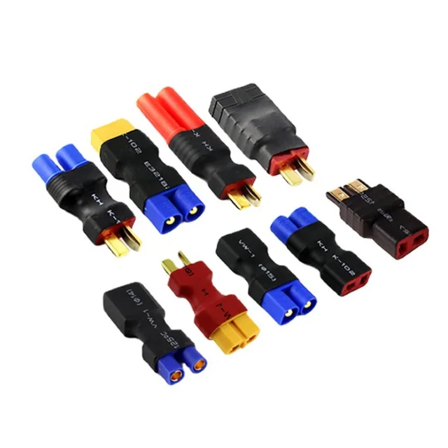 Adapter XT60 to XT90 EC5 EC3 TRX T Deans XT30U Female Male Connectors 4.0mm Banana Plug RC Lipo Battery Control Parts DIY 1