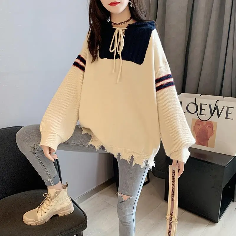 

Loose sweater women's fall winter 2020 new versatile Pullover