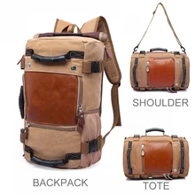 Бренд KAKA Европейский стильный рюкзак большой емкости для путешествий мужской багаж сумка холщовый рюкзак для путешествий высокого качества