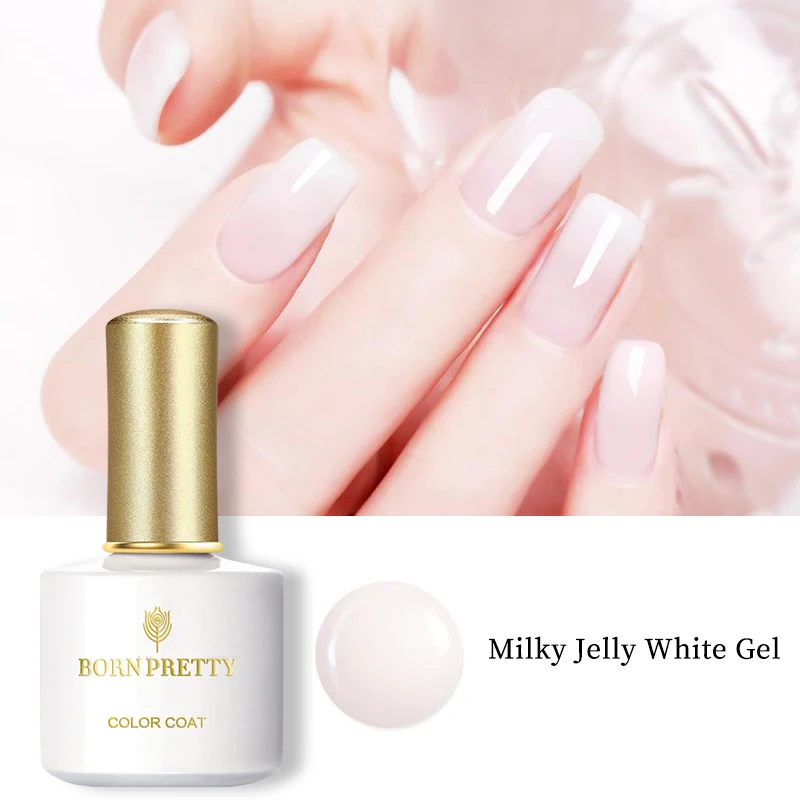 Born Pretty 10ml Jelly White Gel Polish White Semitransparent